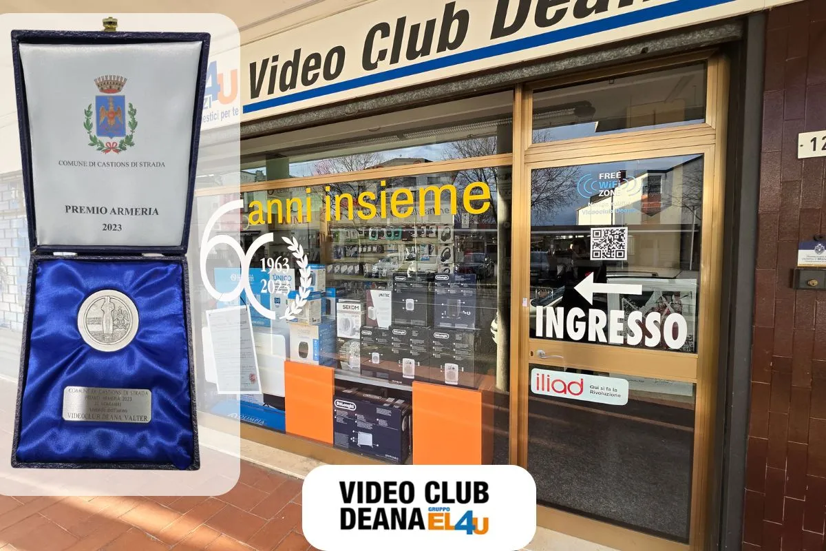 Premio Armeria 2023 assegnato a Valter Deana per i 60 anni di attività del Video Club Deana a Castions di Strada.